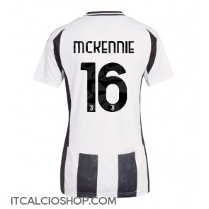 Juventus Weston McKennie #16 Prima Maglia Femmina 2024-25 Manica Corta
